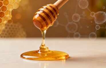 honey_wound_healing_cover A macro photograph showing golden, therapeutic honey dripping, illustrating the science and power of Honey Wound Healing for skin repair.