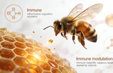 bee-venom-immune-health-cover Bee venom immune health illustration showing immune balance and inflammation regulation
