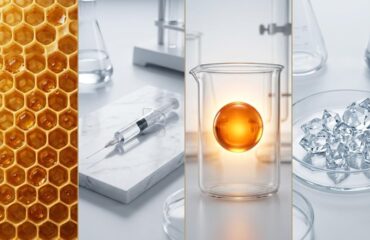 Comparison of 4 effective anti-aging ingredients including Bee Venom, Botox, Retinol and Proxylane for skincare.